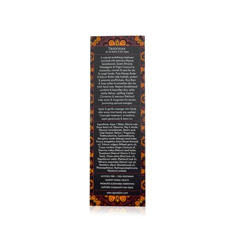 spa ceylon كريم اليدين المكثف من SPA CEYLON برائحة خشب الصندل مع مكونات طبيعية لمرطب اليدين لجميع أنواع البشرة - Image 4