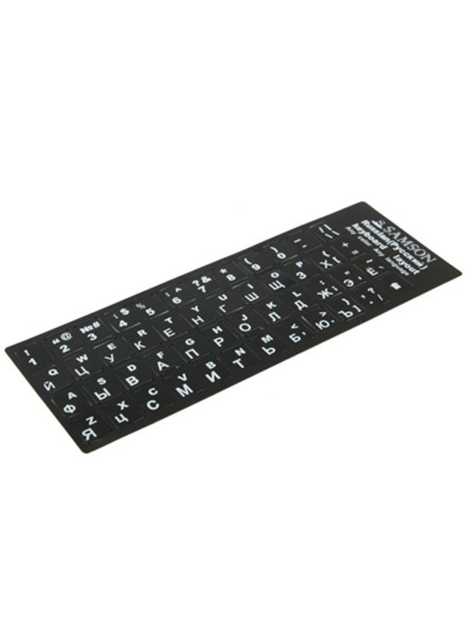 BURAQ Russian Learning Keyboard Layout Sticker for Laptop / Desktop Computer Keyboard - Image 3