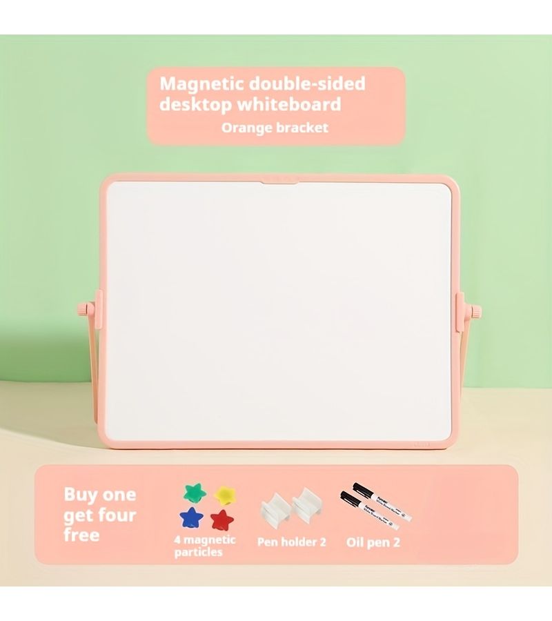 Black Double Sided Magnetic Erasable Whiteboard A3 Size Portable Desktop Writing Board For Office Home Use - Image 4