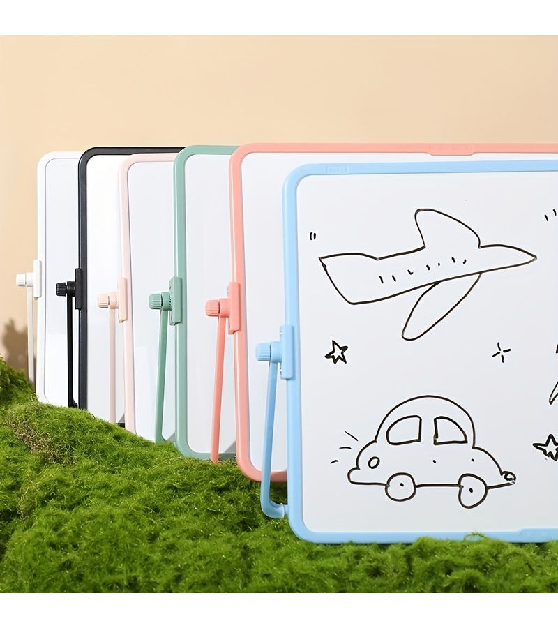 Black Double Sided Magnetic Erasable Whiteboard A3 Size Portable Desktop Writing Board For Office Home Use - Image 3