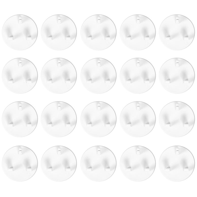 Hranio Norjews 20 Pack Plug Socket Covers UK, Child Safety Plug Socket Sovers Baby UK, Socket Protectors for Sockets UK - White - Image 2