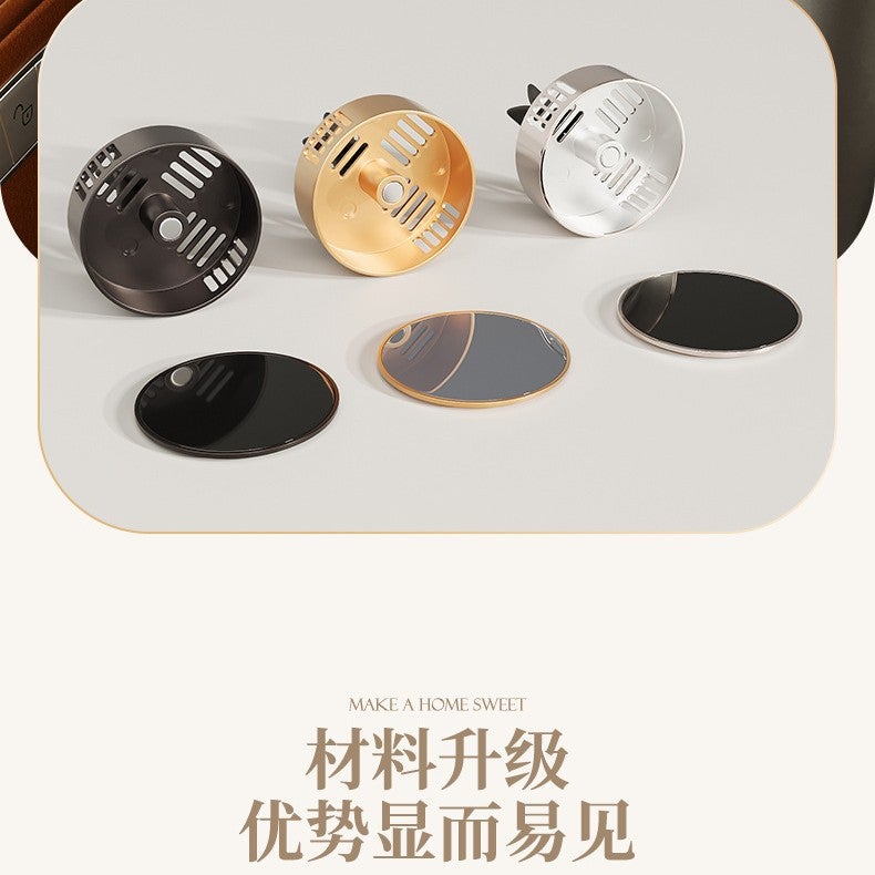 مشبك عطر معدني مغناطيسي لفتحة تهوية السيارة - معطر صلب يدوم طويلاً لإزالة الروائح - Image 4