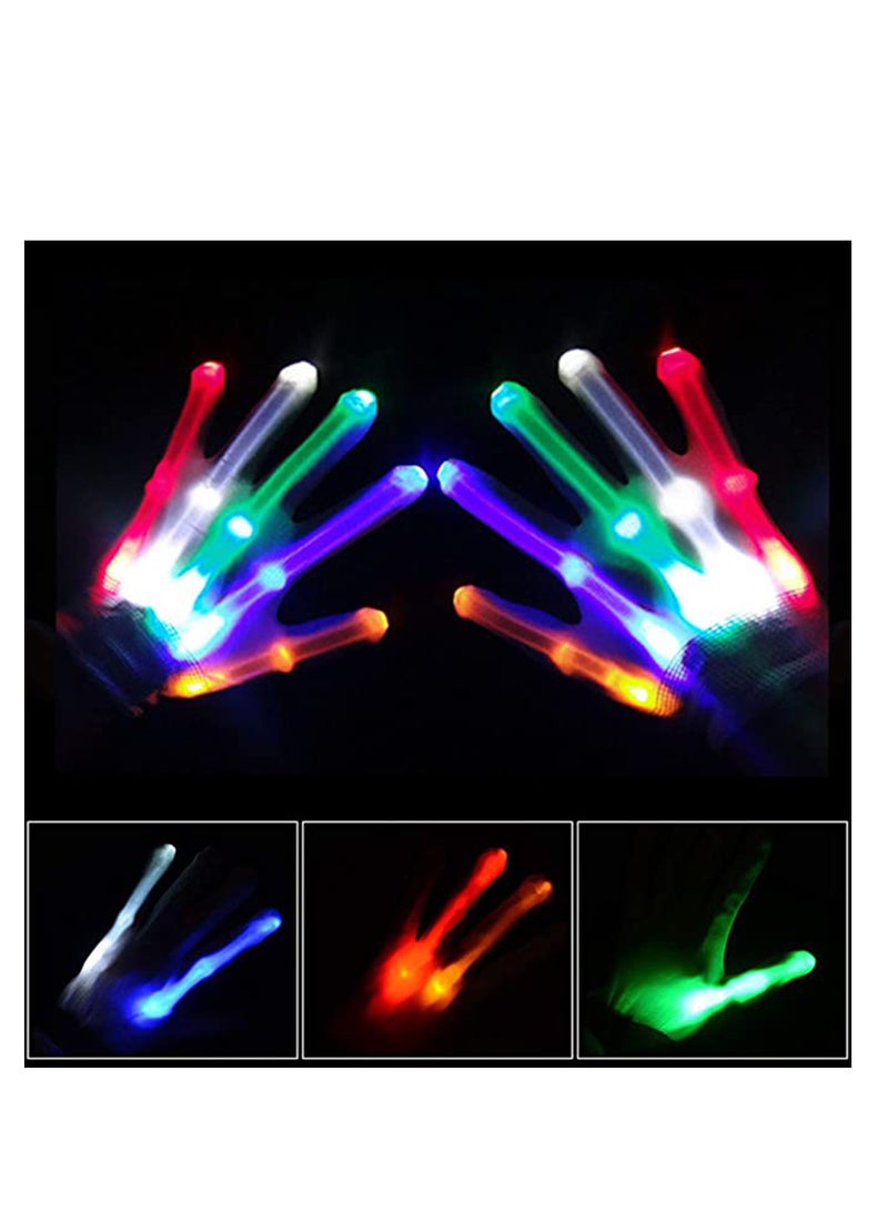 قفازات مضيئة، ألعاب أصابع وامضة LED للأولاد والبنات، للأعمار 3-6، مثالية للهالوين، أزياء الرقص، وهدايا الحفلات - Image 3