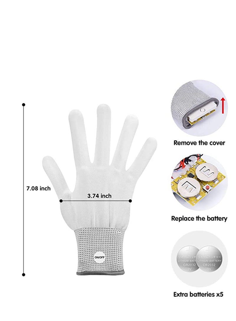 قفازات مضيئة، ألعاب أصابع وامضة LED للأولاد والبنات، للأعمار 3-6، مثالية للهالوين، أزياء الرقص، وهدايا الحفلات - Image 4