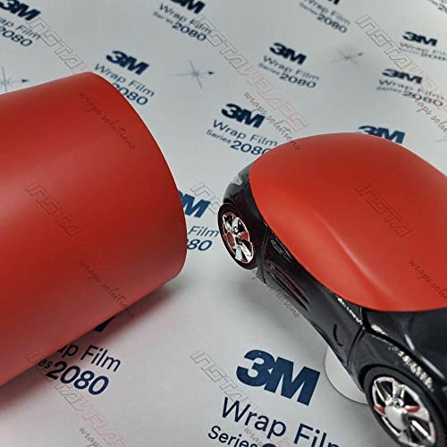 3M 1080 M13 MATTE RED 5ft x 1ft (5 Sq/ft) Car Wrap Vinyl Film - Image 2