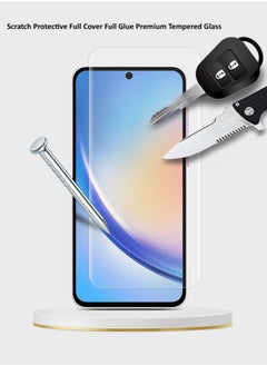 GMAX HD Tempered Glass Screen Protector for Samsung Galaxy A35 2024 - Anti Reflection Anti Bubbles 9H Hardness 0.33 mm Rounded Edges Easy Installation  - Image 4
