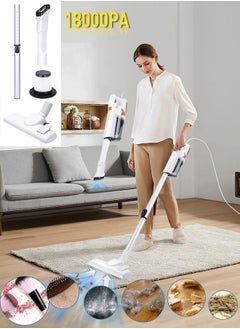 Xoopla Vacuum Cleaner, 18000PA Suction /650W Motor 5M Corded Stick Vacuum Cleaner,  with Multifunction Lightweight Handheld Stick Cleaner for Hard Floor/Carpet/Pet Hair  - Image 1