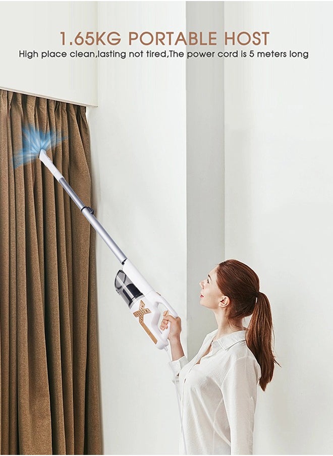 Xoopla - Vacuum Cleaner, 18000PA Suction /650W Motor 5M Corded Stick Vacuum Cleaner,  with Multifunction Lightweight Handheld Stick Cleaner for Hard Floor/Carpet/Pet Hair - Image 1