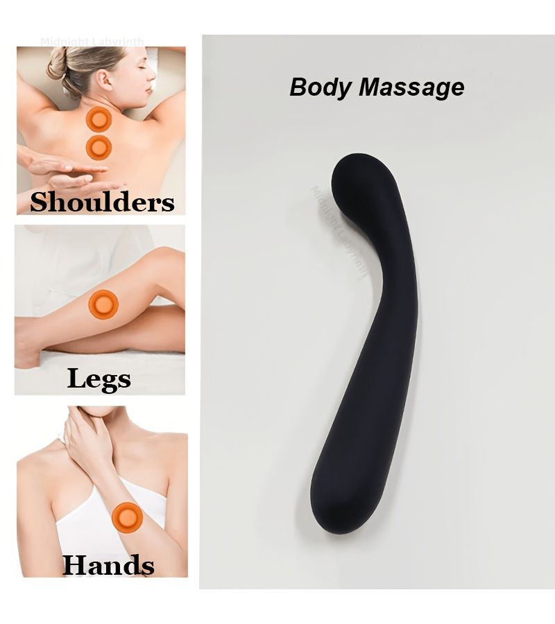 Black Self Care Muscle Massage Stick for Body Hand Leg Face - Image 1