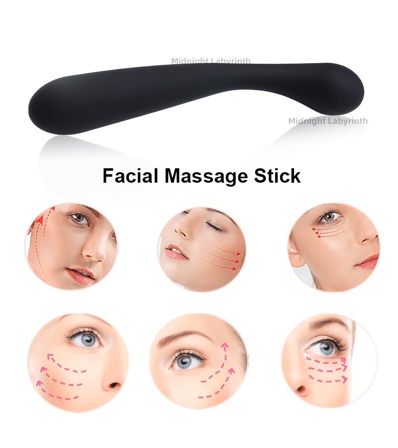Black Self Care Muscle Massage Stick for Body Hand Leg Face - Image 3