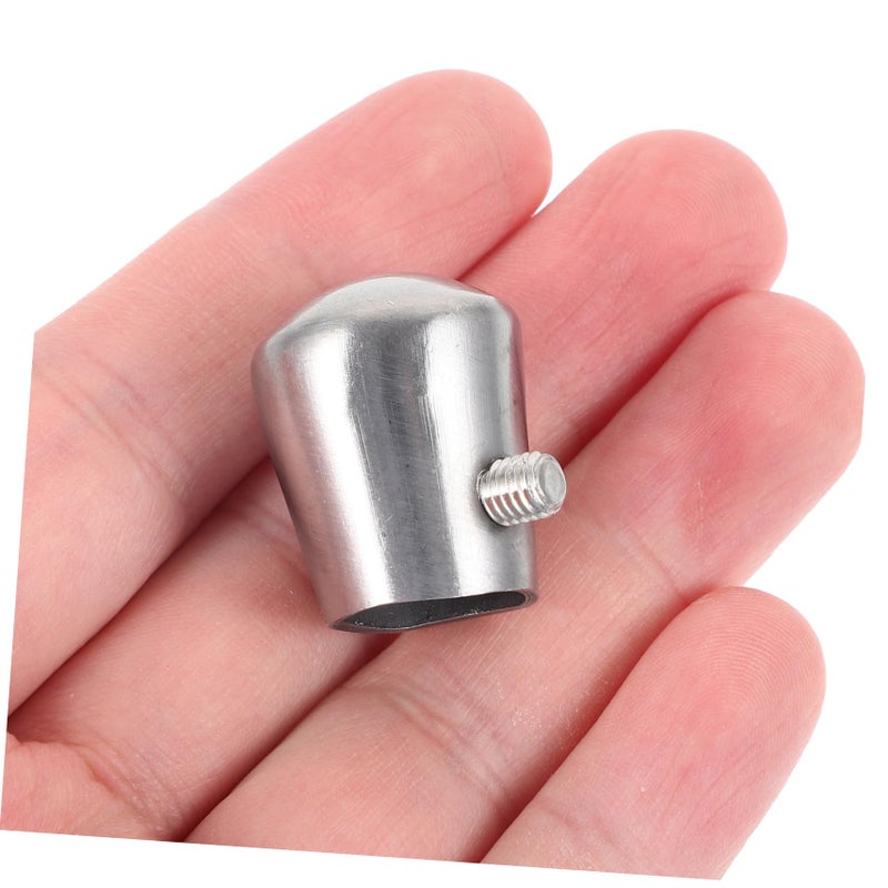 Stainless Steel Handrail End Caps 2 Pack Tube Plug for Stair Railings Chair Legs - Image 5