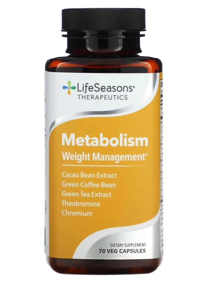 LifeSeasons Metabolism Weight Management 70 Veg Capsules