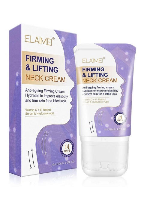 Firming and Lifting Neck Cream, Neck and Body Firming Lotion for Anti-Aging, Reducing Wrinkles, Removing Double Chin, Firming Sagging Skin (120 ml)