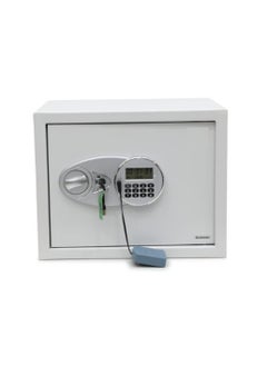 KARNAK Karnak Safe Box with Digital Pin Code Keypad and Key Lock for Home Office Personal Use (L30xW38xH30cm) Color Whites  - Image 3