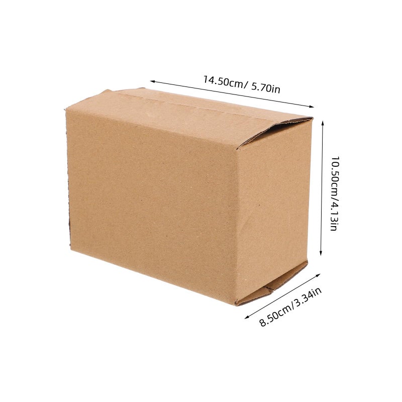 Small Corrugated Kraft Paper Boxes 14 5x8 5x10 5 Inch Heavy Duty Cardboard Shipping Moving Storage - Image 3