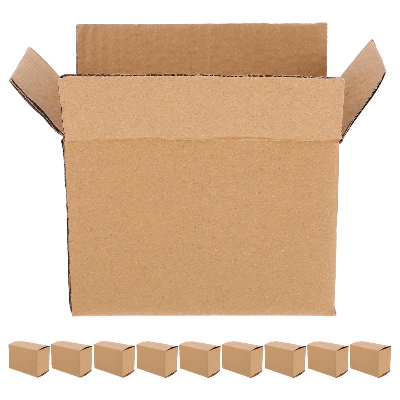 Small Corrugated Kraft Paper Boxes 14 5x8 5x10 5 Inch Heavy Duty Cardboard Shipping Moving Storage - Image 2