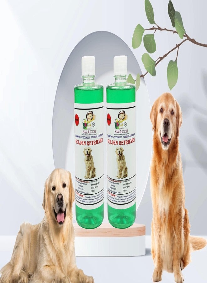 SWACCH Shampoo Specially FORMULATED for Golden Retriever (500ML) (Pack of 2) NEEM ALOVERA - Image 1