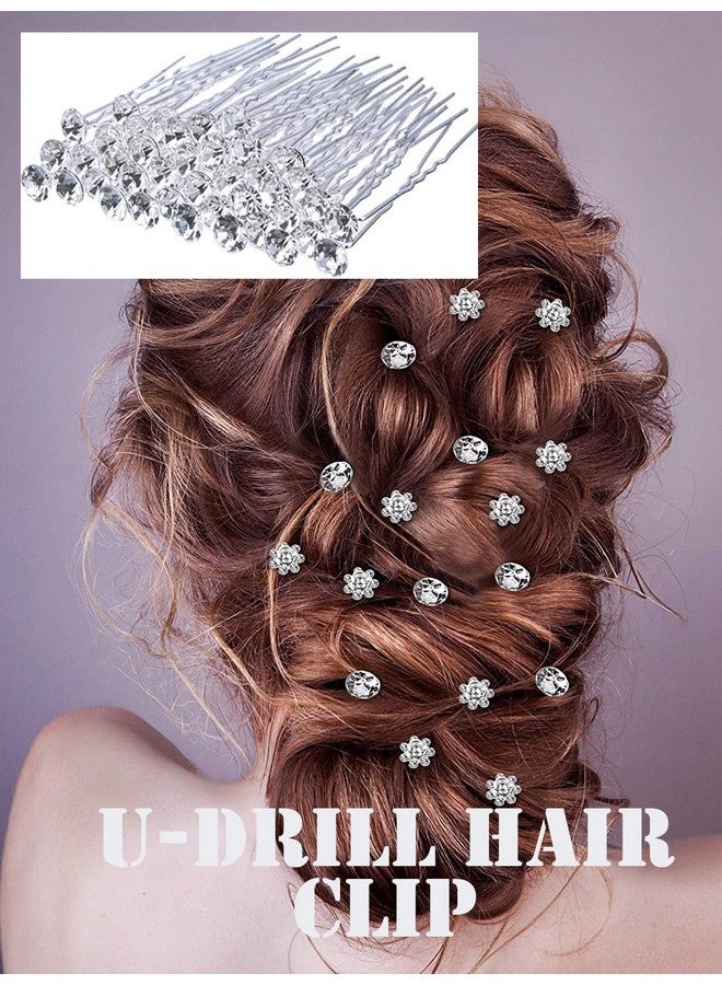 AKOAK 20 Pieces Bridal Wedding Hairpin Single Drill Ushaped Hairpin Rhinediamond Hairpin Bridal Women'S And Girls' Hair Accessories For Wedding Ball Parties Special Events - Image 5