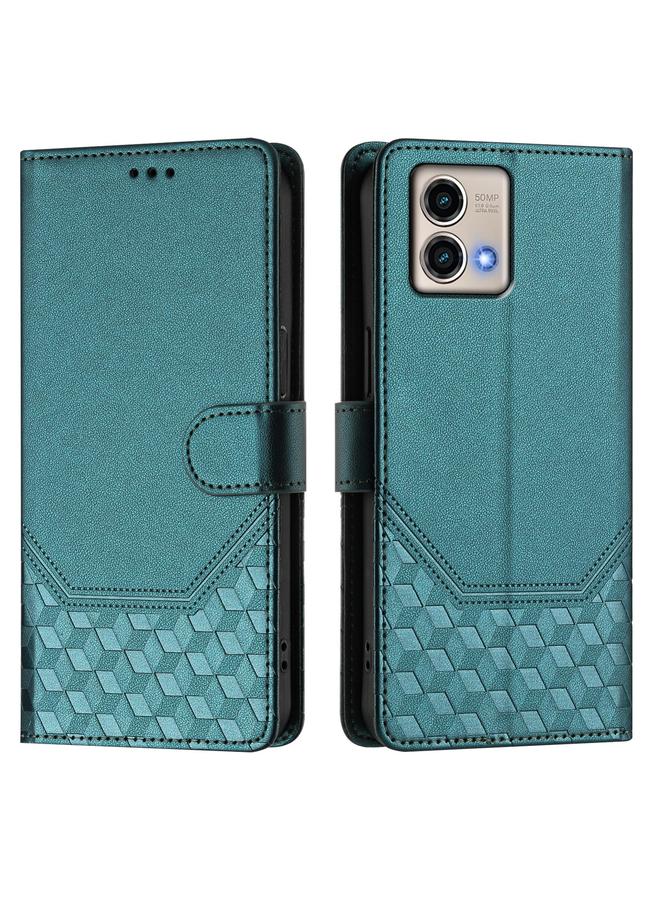 S-TOP Case For Motorola Moto G Stylus 5G 2023 Honeycomb Embossing RFID Leather Phone Case - Image 2