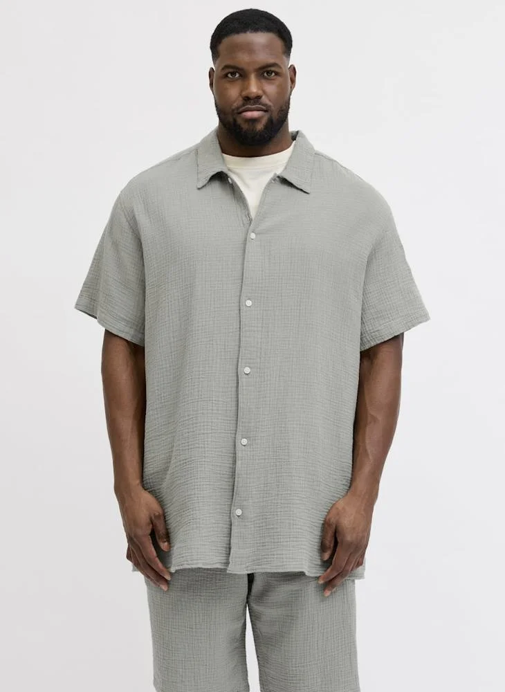 JACK & JONES  Plus Size Short Sleeve Shirt for Men | Best Price UAE