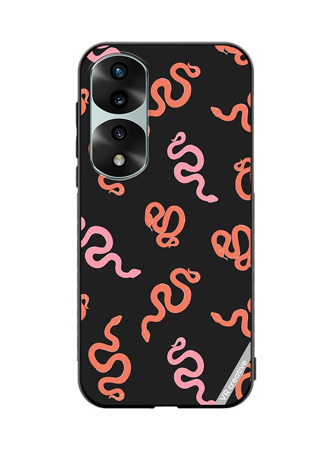 VR CREATIVE Protective Case Cover For Honor 70 Pro plus Cartoon Funny Colorful Snakes Pattern Design Multicolour - Image 1