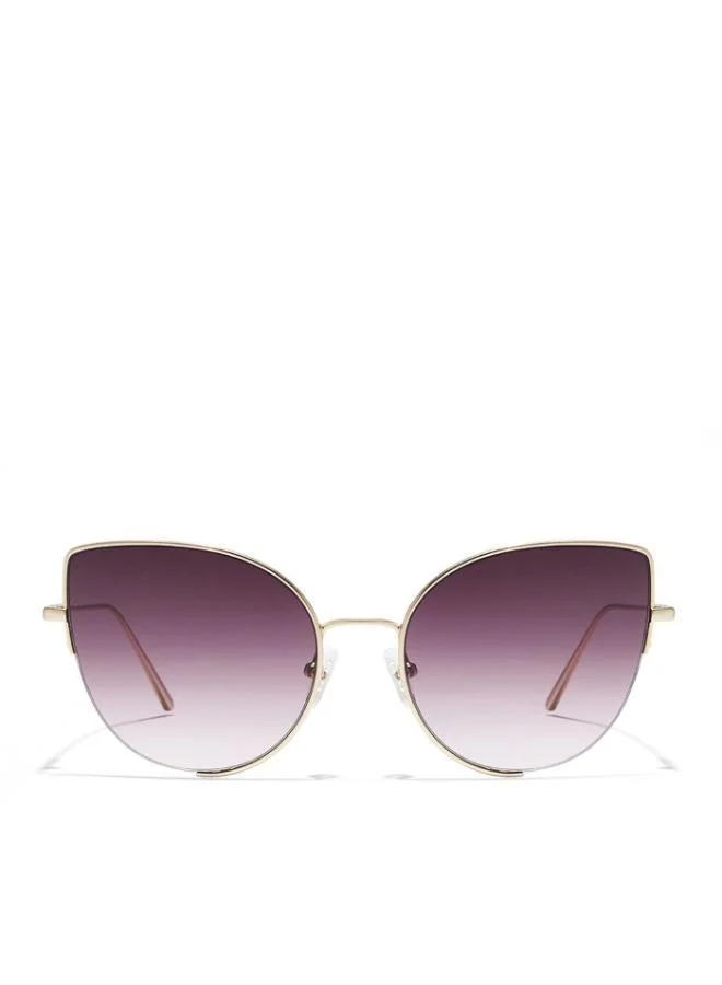 30 سندايز نظارة شمسية كوليت - مجموعة لا فرنش - نسائي - بنفسجي - إطار معدني - عدسة بنفسجية - إطار ذهبي - حافة كاملة