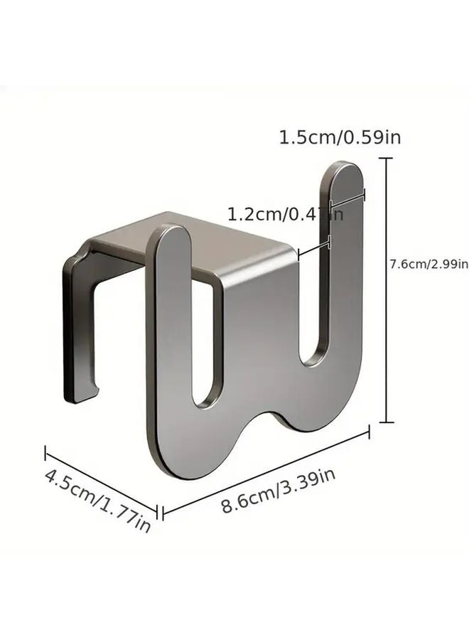 White No Drill Sticker Slipper Rack Wall Mounted Space Saving Storage Organizer - Image 3