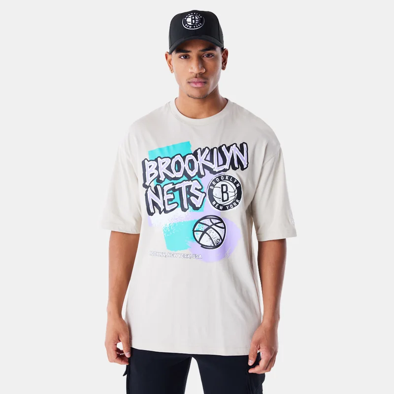 NEW ERA Men's NBA Brooklyn Nets Retro Graphic T-Shirt