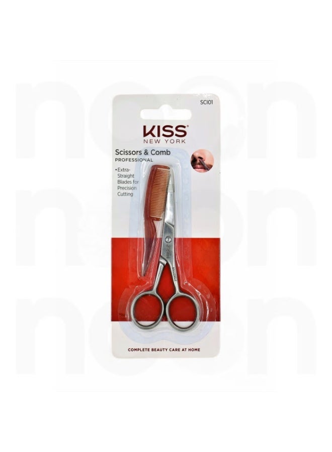 kiss new york Grooming Scissors Silver - Image 1
