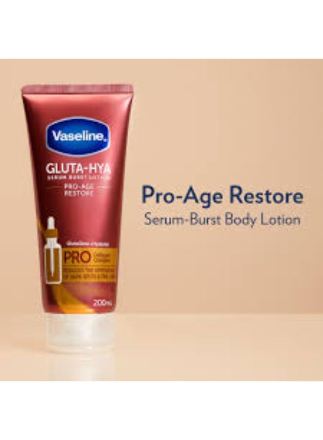 فازلين هيلثي برايت، برو-إيج ريستور جلوتا-هيا سيروم برست لوشن 200 مل - Image 1