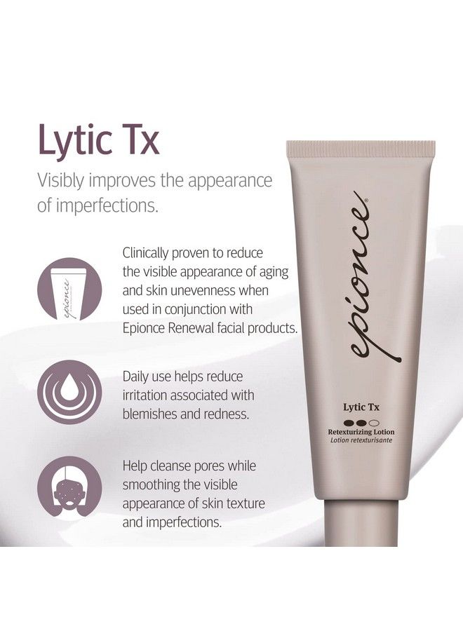 Epionce لوريتيك تي أكس لوشن للوجه مع حمض الساليسيليك وحمض الأزيليك وحمض الهيالورونيك وزبدة الشيا؛ مصغر المسام علاج فرط التصبغ وعلاج حب الشباب للبشرة العادية - Image 3