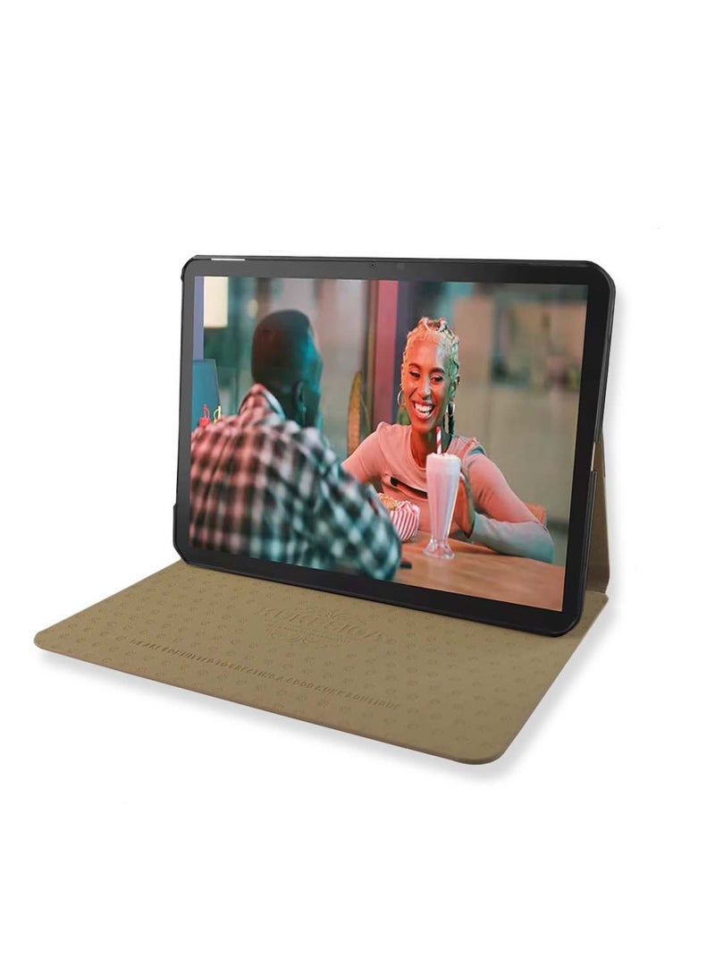 Kuke PU Leather Trifold Stand Flip Case Cover For Apple iPad Pro 13 5G 2024 (7th Generation M4) 13 Inch Pink - Image 3