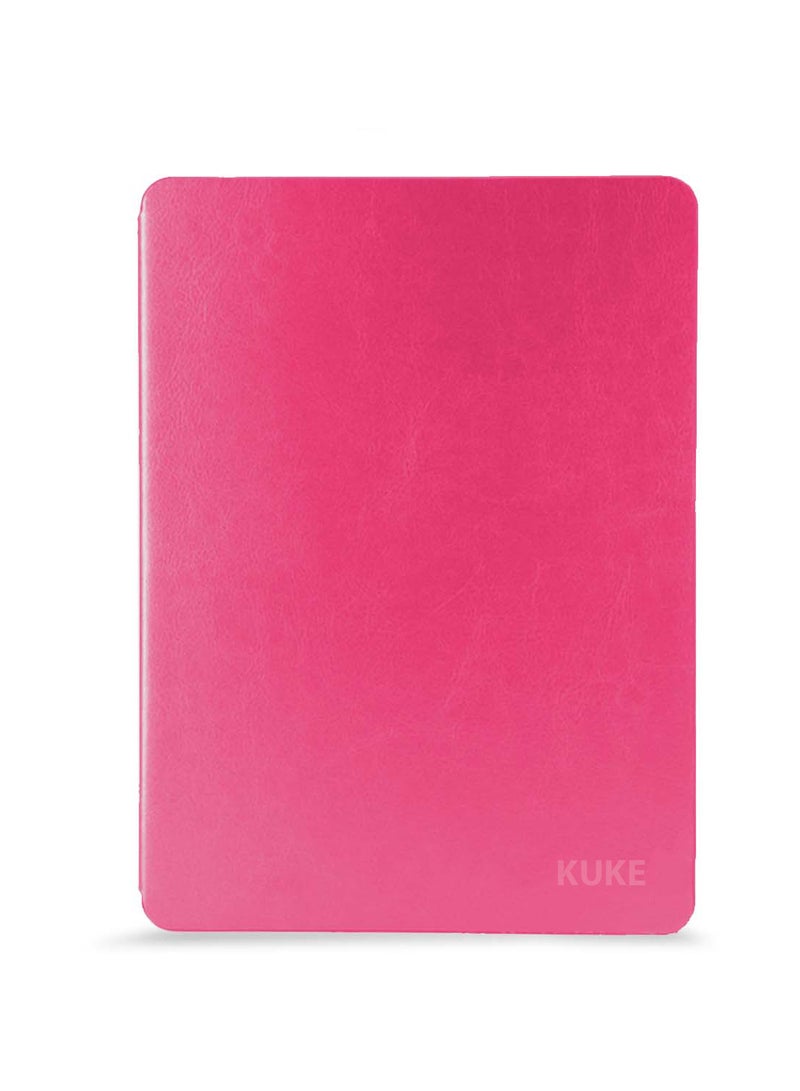 Kuke PU Leather Trifold Stand Flip Case Cover For Apple iPad Pro 13 5G 2024 (7th Generation M4) 13 Inch Pink - Image 5