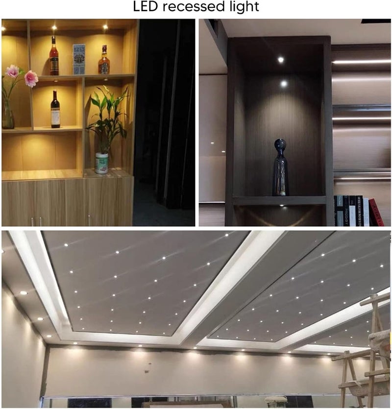 مصباح LED مخفي، قابل لتعديل الزاوية، مصنوع من الألمنيوم، جهد كهربائي من 85 إلى 265 فولت، قوة 5 واط، لون أبيض ناعم، يساعد على تبديد الحرارة، مثالي للاستخدام في الأسقف الداخلية والعروض (ضوء أبيض طبيعي بدرجة حرارة 6000 كلفن). - Image 5