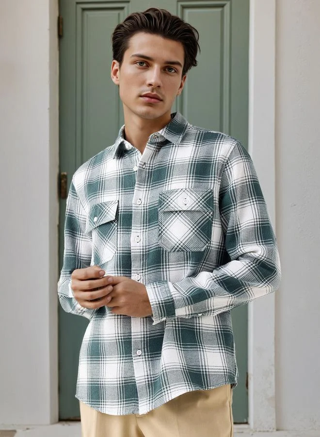 Lee Cooper Regular Fit Checked Shirt
