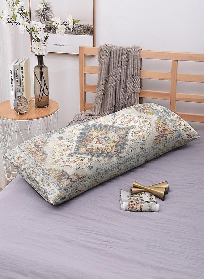 GABraden Microfiber Pillowcase 2PCS Set with Hidden Zipper,Soft and Comfortable Fabric Pillow Cases,Lightweight and Breathable,Easy to Clean (1, Brown Bohemian, Body（20"x54"）) - Image 4