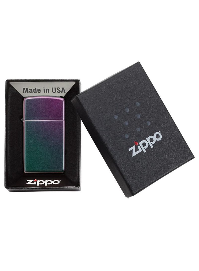 Zippo ولاعة رقيقة مقاومة للرياح بتأثير قزحي - Image 3