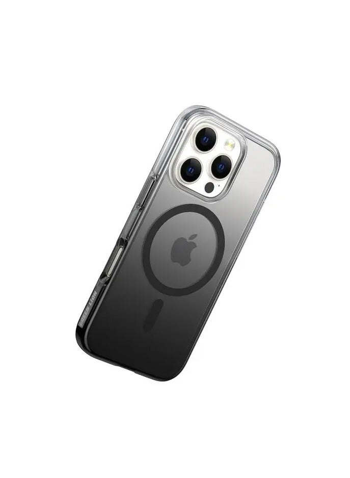 GREEN LION Gradient Powerful Magsafe Case for iPhone 16 Pro / 2400gs Forces / Drop Protection / Antioxidant Layer / Scratch Resistant / Non-Slip Grip / Air Cushion/Yellow Resistant - Black - Image 2