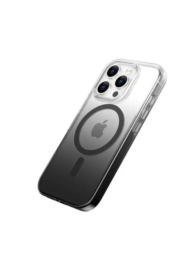 GREEN LION Gradient Powerful Magsafe Case for iPhone 16 Pro / 2400gs Forces / Drop Protection / Antioxidant Layer / Scratch Resistant / Non-Slip Grip / Air Cushion/Yellow Resistant - Black - Image 3