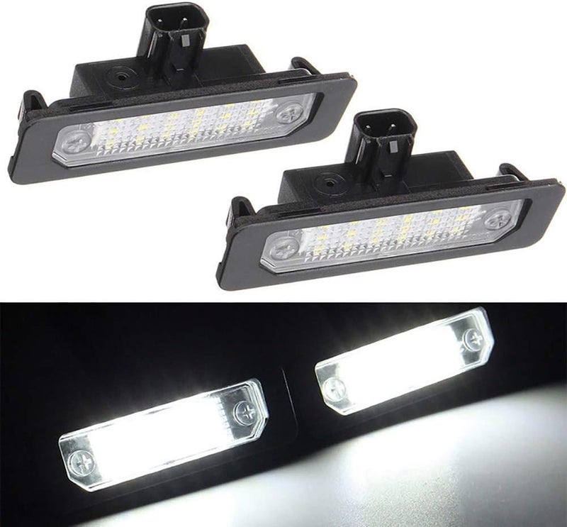 Xinctai 2PCS LED Rear Number License Plate Light Lamp For Ford Mustang Focus Fusion Flex Mercury sable milan Lincoln MKS MKT MKX MKZ OEM 8T5Z13550B 8T5Z13550A - Image 1