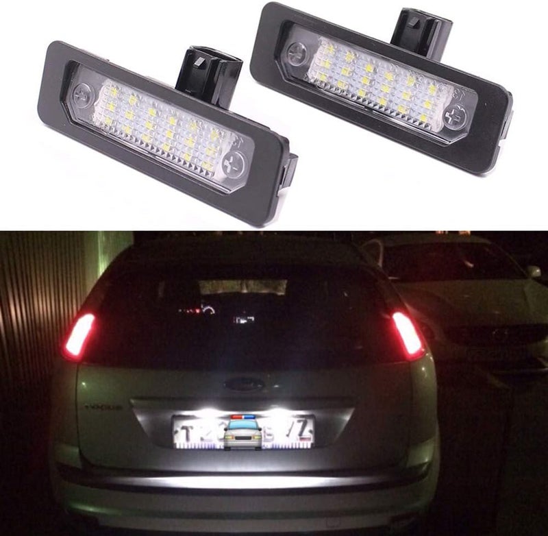 Xinctai 2PCS LED Rear Number License Plate Light Lamp For Ford Mustang Focus Fusion Flex Mercury sable milan Lincoln MKS MKT MKX MKZ OEM 8T5Z13550B 8T5Z13550A - Image 5