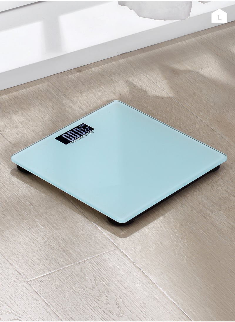 ميزان جسم - أبيض - ميزان رقمي لقياس الوزن بدقة عالية مع شاشة LCD، سعة 180 كجم/400 رطل، تصميم مقاوم للانزلاق - مناسب للاستخدام في المنزل، الحمام، وأماكن اللياقة.