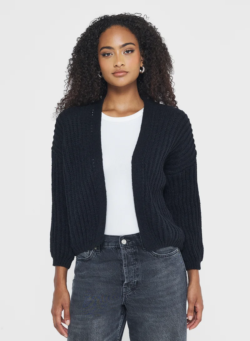جينجر Chunky Cable Knit Cardigan