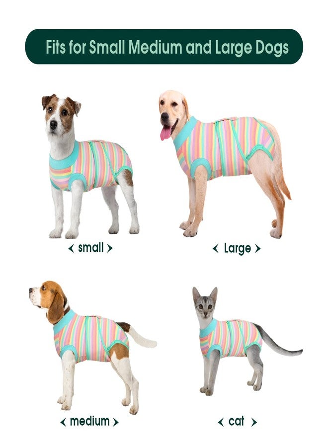 Kuoser Recovery Suit for Dogs Cats After Surgery, Professional Pet Recovery Shirt Dog Abdominal Wounds Bandages, Substitute E-Collar & Cone,Prevent Licking Dog Onesies Pet Surgery Recovery Suit - Image 3