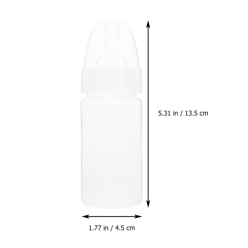 DOITOOL 15 Pcs Disposable Baby Bottles for Travel 100ml Plastic Baby Bottles Newborn Bottles with Scale Milk Bottles Classic Clear Neck for Baby Shower Game - Image 5