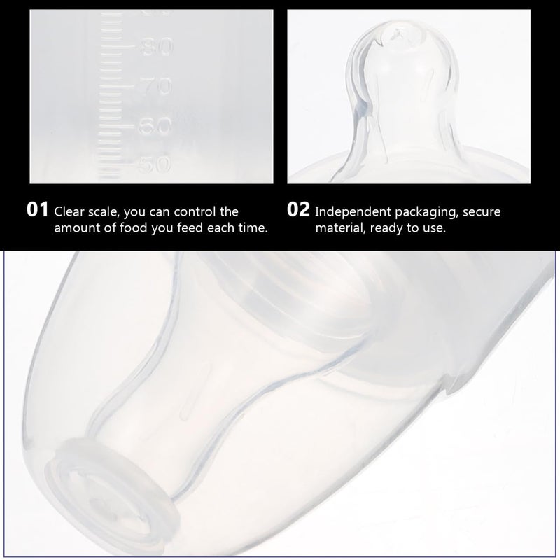 DOITOOL 15 Pcs Disposable Baby Bottles for Travel 100ml Plastic Baby Bottles Newborn Bottles with Scale Milk Bottles Classic Clear Neck for Baby Shower Game - Image 4