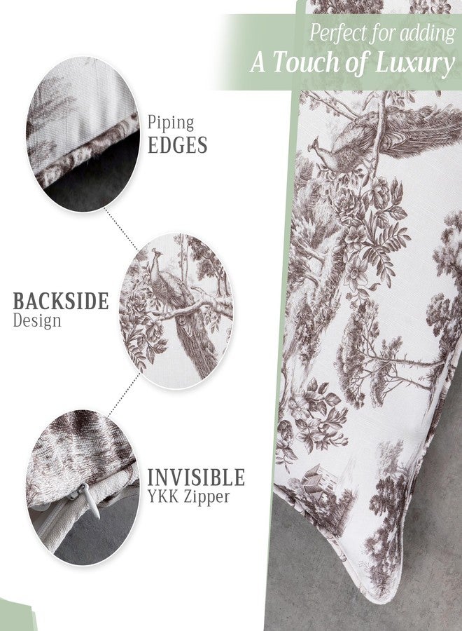 Maison d' Hermine Decorative Pillow Covers 20x20 Inch Square 100% Cotton Throw Pillow Covers with Invisible Zipper Cushion Case for Living Room Couch, Chair, Sofas, Bedroom, Home (Trianon - Grey) - Image 4