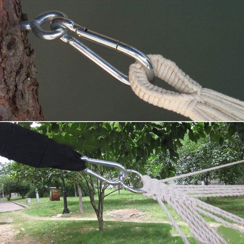 APACALI Spring Snap Hooks M5 M6 M8 M10 Carabiner Heavy Duty Carabiner Clips Galvanized Steel Quick Links Caribiniers Hammocks Hooks for Camping Hiking Outdoor Swing Pet Leash Gym - Image 5