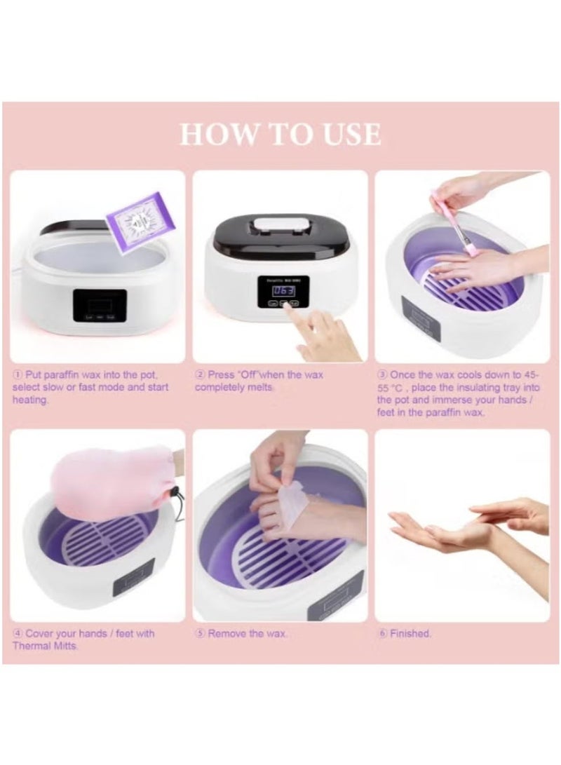 PARAFFIN WAX WORKS Paraffin Baths Wax Machine for Hand & Feet Keep Warm Paraffin Hand Wax Machine, Hand Wax Machine - Image 5