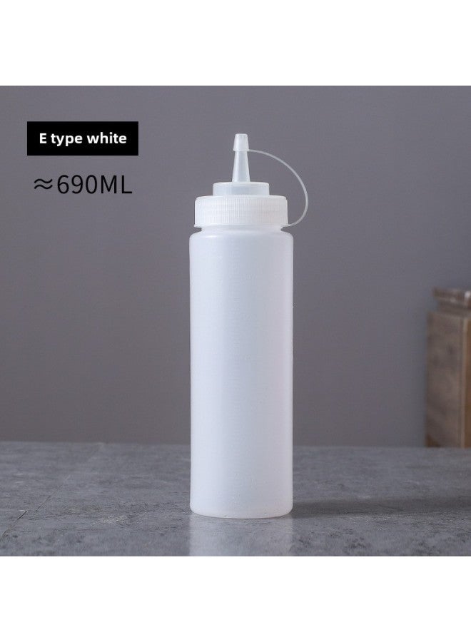 Squeezable Bottle Salad Dressing Milk Cream Seasoning Tomato Sauce Plastic Squeezable Bottle Fruit Sauce Bottle For Home Baking-Specifications:24A 690ml  - Image 1